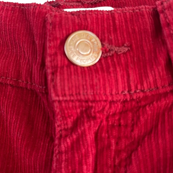 End of Winter Clearance! We The Free Corduroy High Rise Wide Leg Pant Red 24 - Picture 4 of 14